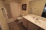 Main suite offers an ensuite bath with tub shower combination